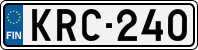 License plate of Finland, Cars