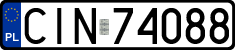 License plates of Poland, Regular car plates