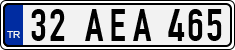 License plate of Turkey, Regular plates