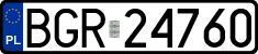 License plates of Poland, Regular car plates