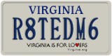 Virginia, Vanity Plates