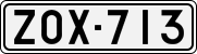 License plate of Finland, Cars