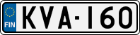License plate of Finland, Cars