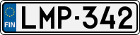 License plate of Finland, Cars