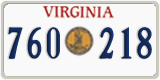 Virginia, Great Seal (123 456)