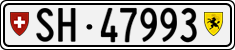License plate of Switzerland, Cars