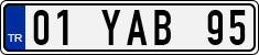 License plate of Turkey, Regular plates