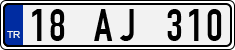 License plate of Turkey, Regular plates