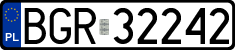 License plates of Poland, Regular car plates