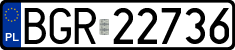 License plates of Poland, Regular car plates