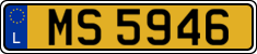 License plate of Luxembourg, 2003 year system
