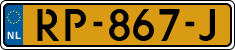 License plate of the Netherlands, Cars