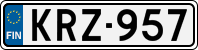 License plate of Finland, Cars