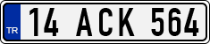 License plate of Turkey, Regular plates