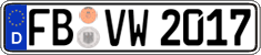 German license plate, Regular plates