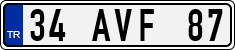 License plate of Turkey, Regular plates