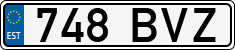 License plate of Estonia, Regular car plates