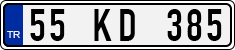 License plate of Turkey, Regular plates