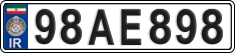 License plate of Iran, License plates for driving abroad (2015)