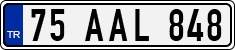 License plate of Turkey, Regular plates