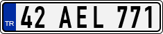 License plate of Turkey, Regular plates