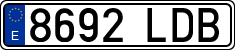 License plates of Spain, Ordinary (2000)