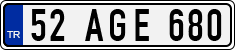 License plate of Turkey, Regular plates