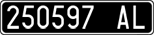 License plate of Italy, Cars (1927 year series)