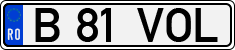 License plate of Romania, Regular plates