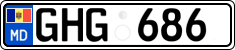License plate of Moldova, Cars (2015)