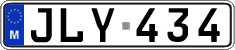 License plate of Malta, Regular plates (ABC 123)