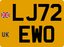 License plate of the United Kingdom, 2001 year system