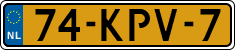 License plate of the Netherlands, Cars