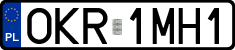 License plates of Poland, Regular car plates