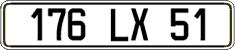 French license plate, FNI