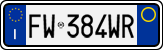 License plate of Italy, Cars (1994 year series)