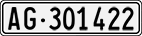 License plate of Switzerland, Cars