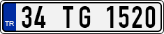 License plate of Turkey, Regular plates