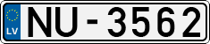License plate of Latvia, Regular car plates