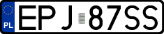 License plates of Poland, Regular car plates