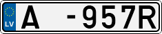 License plate of Latvia, Trailers