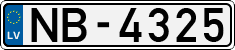 License plate of Latvia, Regular car plates