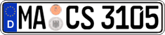 German license plate, Regular plates
