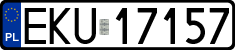 License plates of Poland, Regular car plates