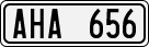 License plate of Sweden, Regular plates