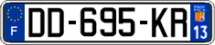 French license plate, SIV (ordinary)