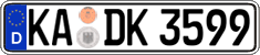 German license plate, Regular plates