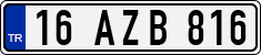 License plate of Turkey, Regular plates
