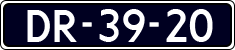 License plate of the Netherlands, Imported oldtimers (cars)