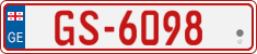 License plate of Georgia, Temporary